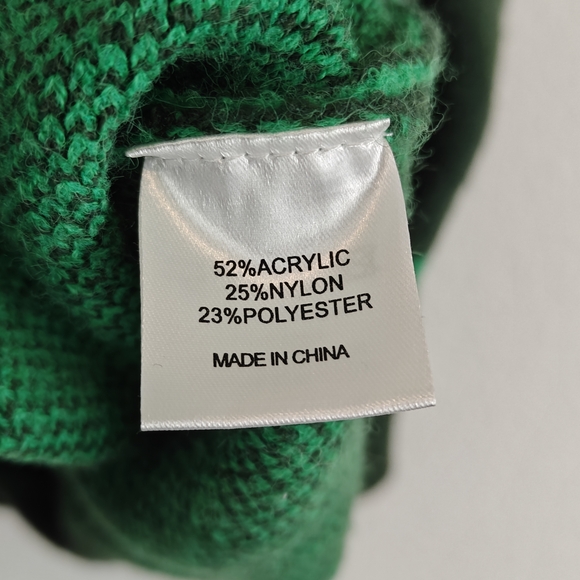 Panache Apparel Girl Crush Oversized Cardigan In Green Checkered Size LG - Picture 16 of 16